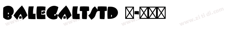 BalegaLTStd 中字体转换